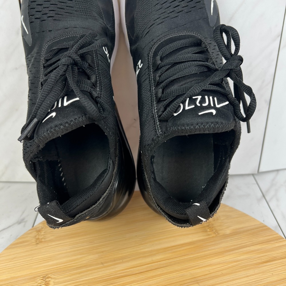 Nike Air Max 270 Mens Size 10 Black White Running Sneakers Shoes AH8050-002 - Picture 12 of 13